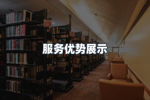 服务优势展示